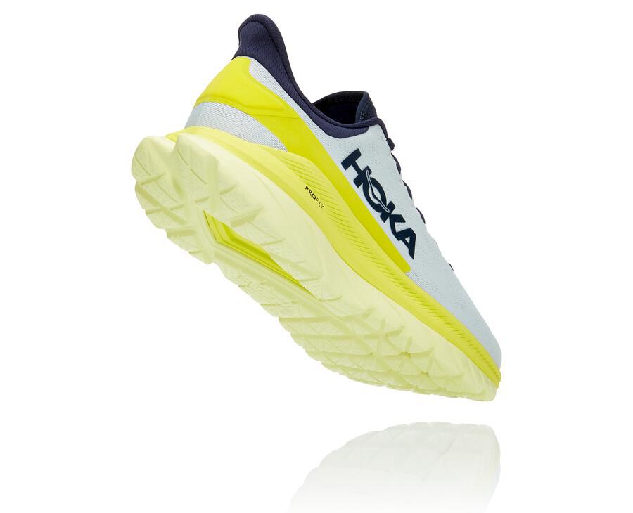 Hoka One One ランニングシューズ メンズ 白 - Mach 4 - QD8957612